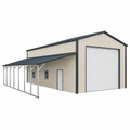 20 x 40 x 15/8 Vertical Roof RV Garage with Lean