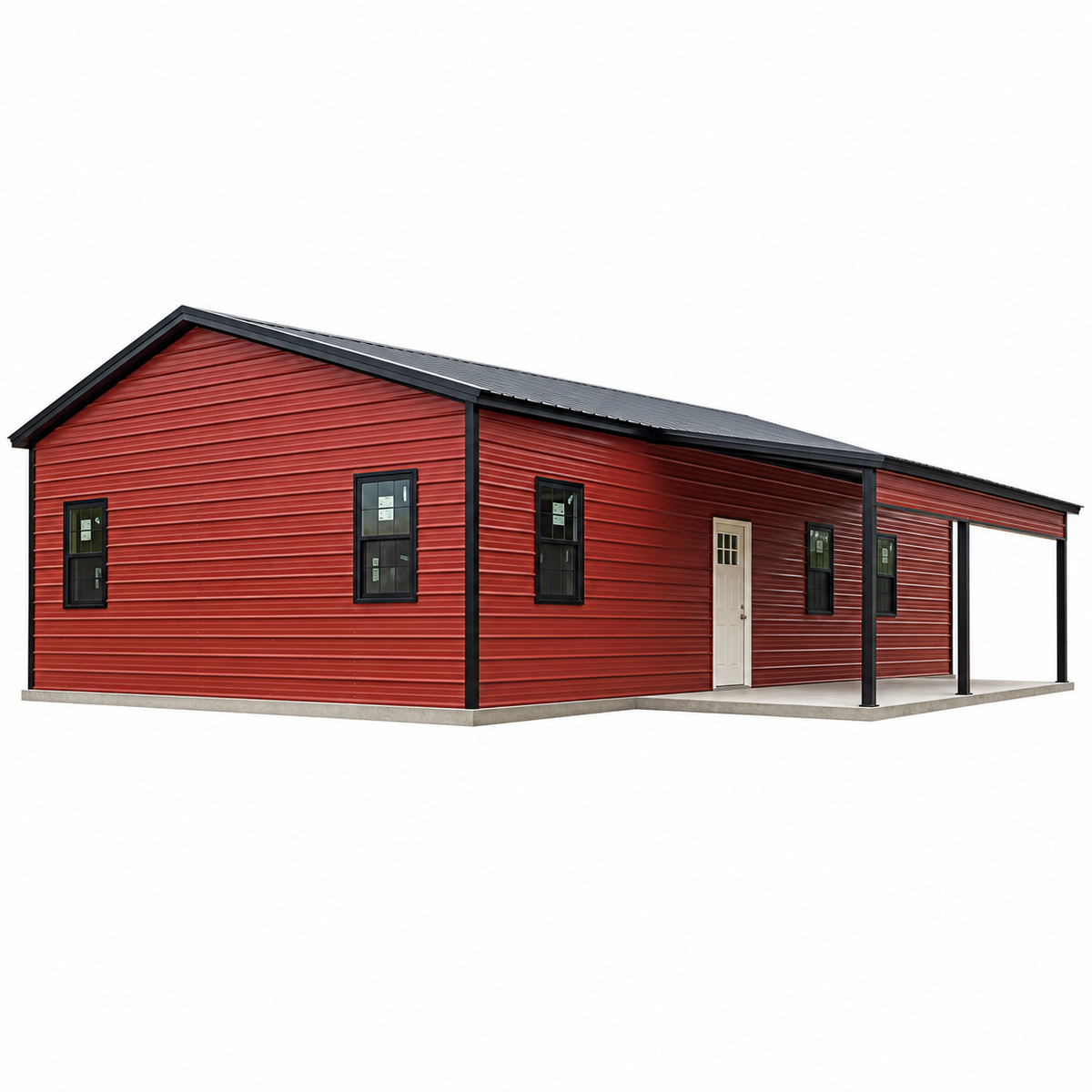 30' x 60' x 10' Steel Barndo Cabin Shell