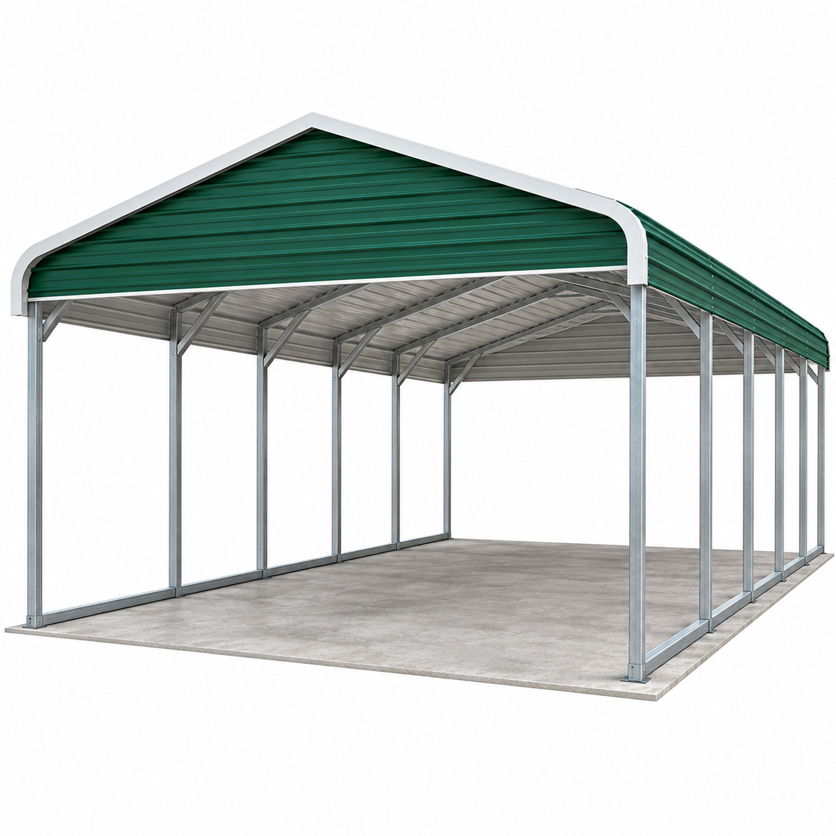 16' x 25' x 7' Regular Roof Carport