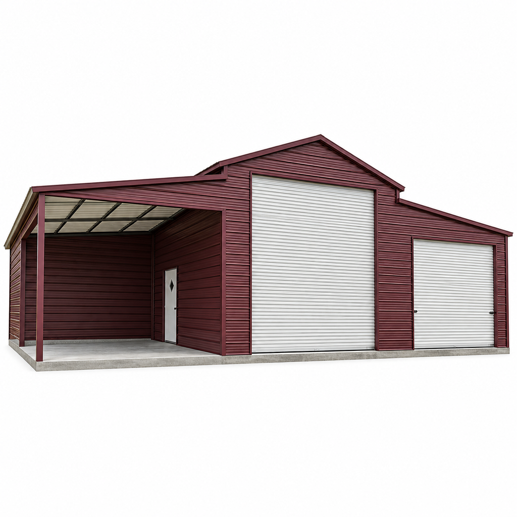 50' x 45' x 14'/10' RV Garage Workshop Step Down Barn