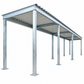 Ready Built Steel TEXAS ONLY: 12' x 40' x 9' Steel Post Frame Awning Porch Cover