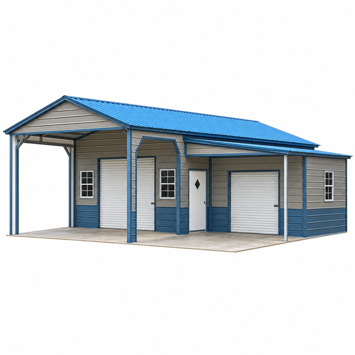 28' x 30' x 10'/7' Workshop Garage