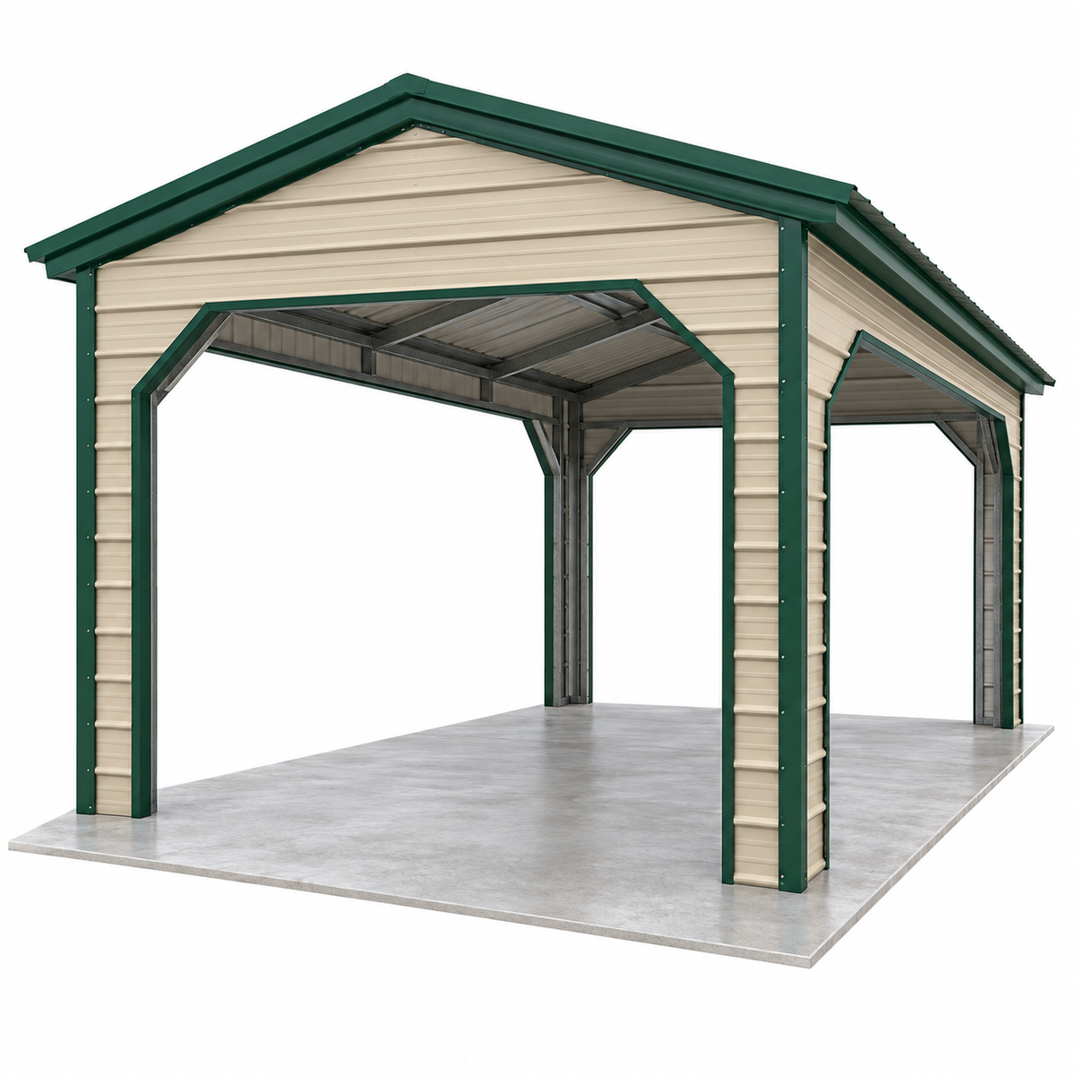 12' x 20' x 8' Pavilion Style Cover Carport