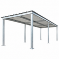 Ready Built Steel TEXAS ONLY: 10' x 30' x 8' Steel Post Frame Rear Patio Cover Awning