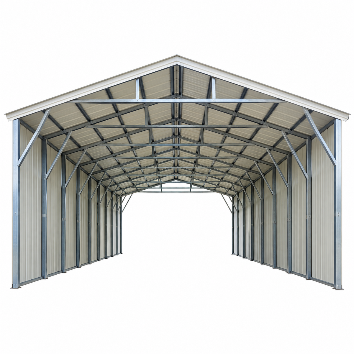 30' x 40' x 12' Vertical Roof Cover for Drive-thru Business - Tires, Truck Wash and more.
