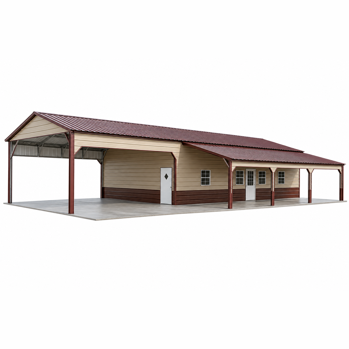 44' x 60' x 11'/8' Barndominium Shell