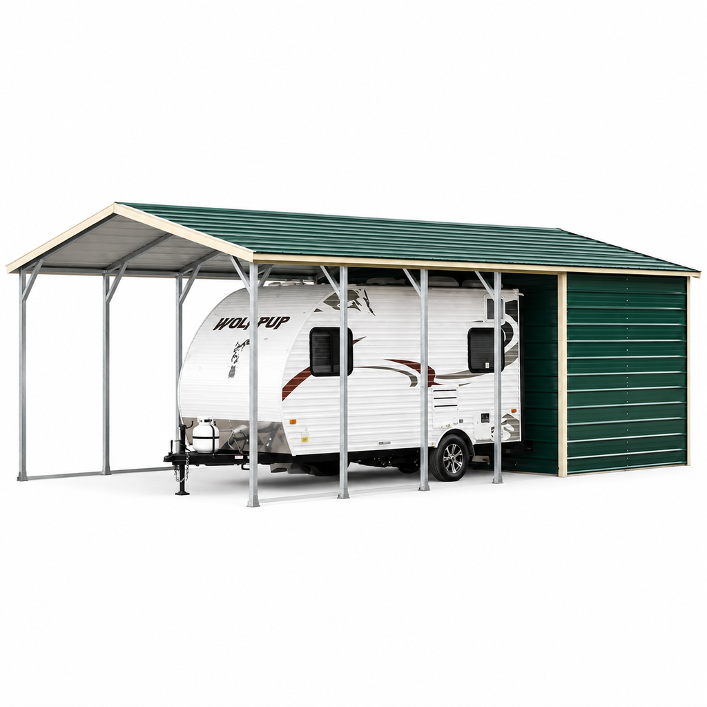 20' x 30' x 10' RV Cover Combo with 10' Storage