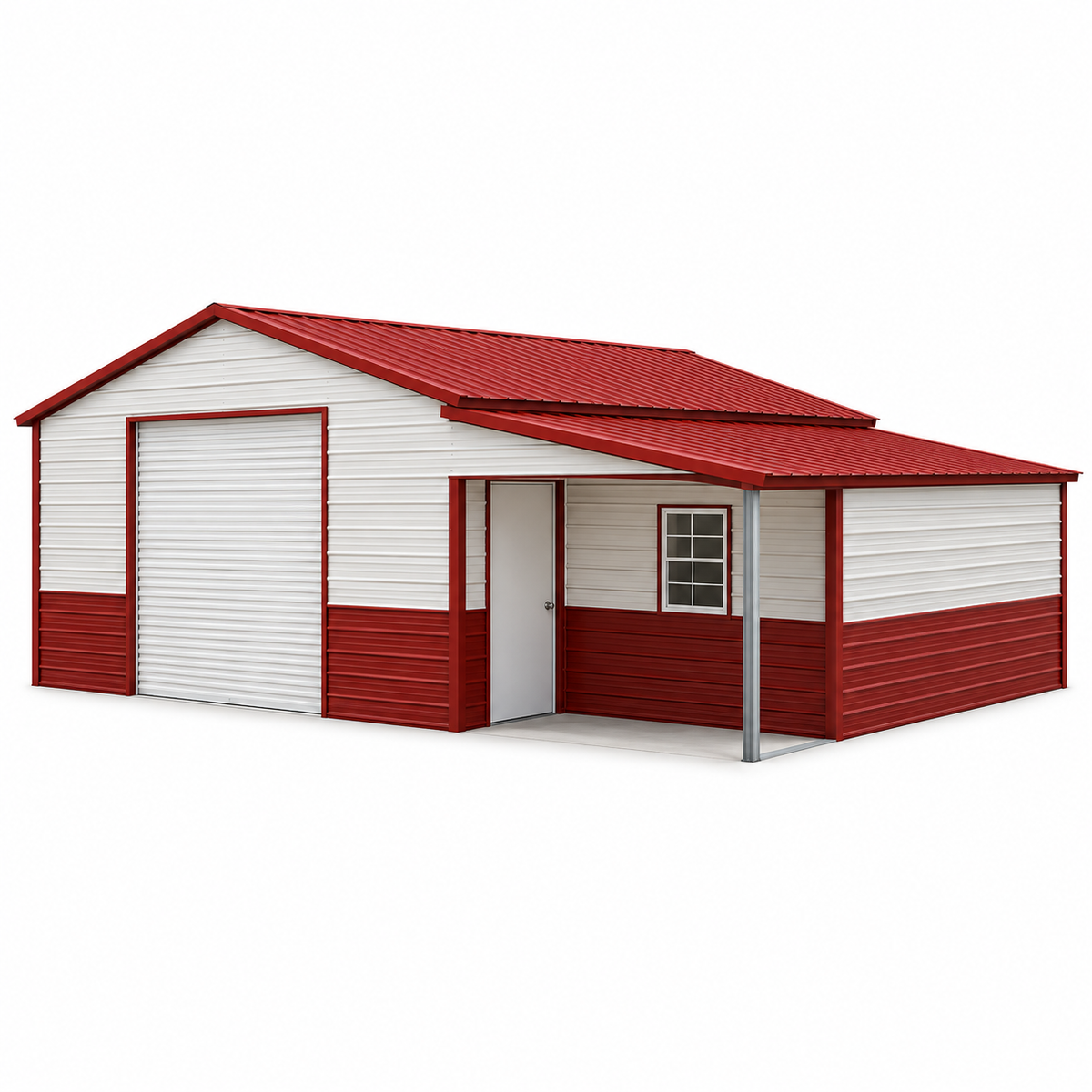 30' x 20' x 8'/6' Garage Storage Combo