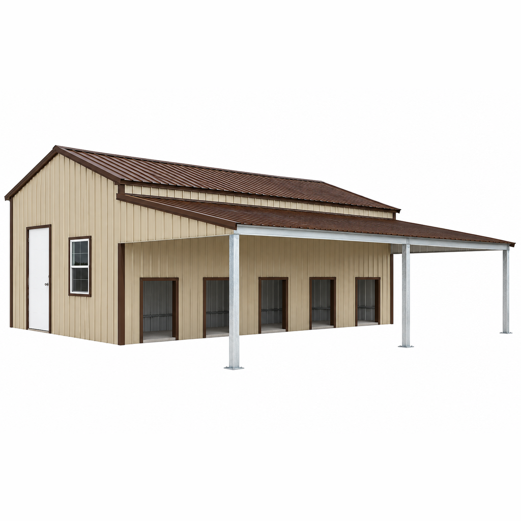 Ready Built Steel 25x30x8 TEXAS ONLY Dog Kennel