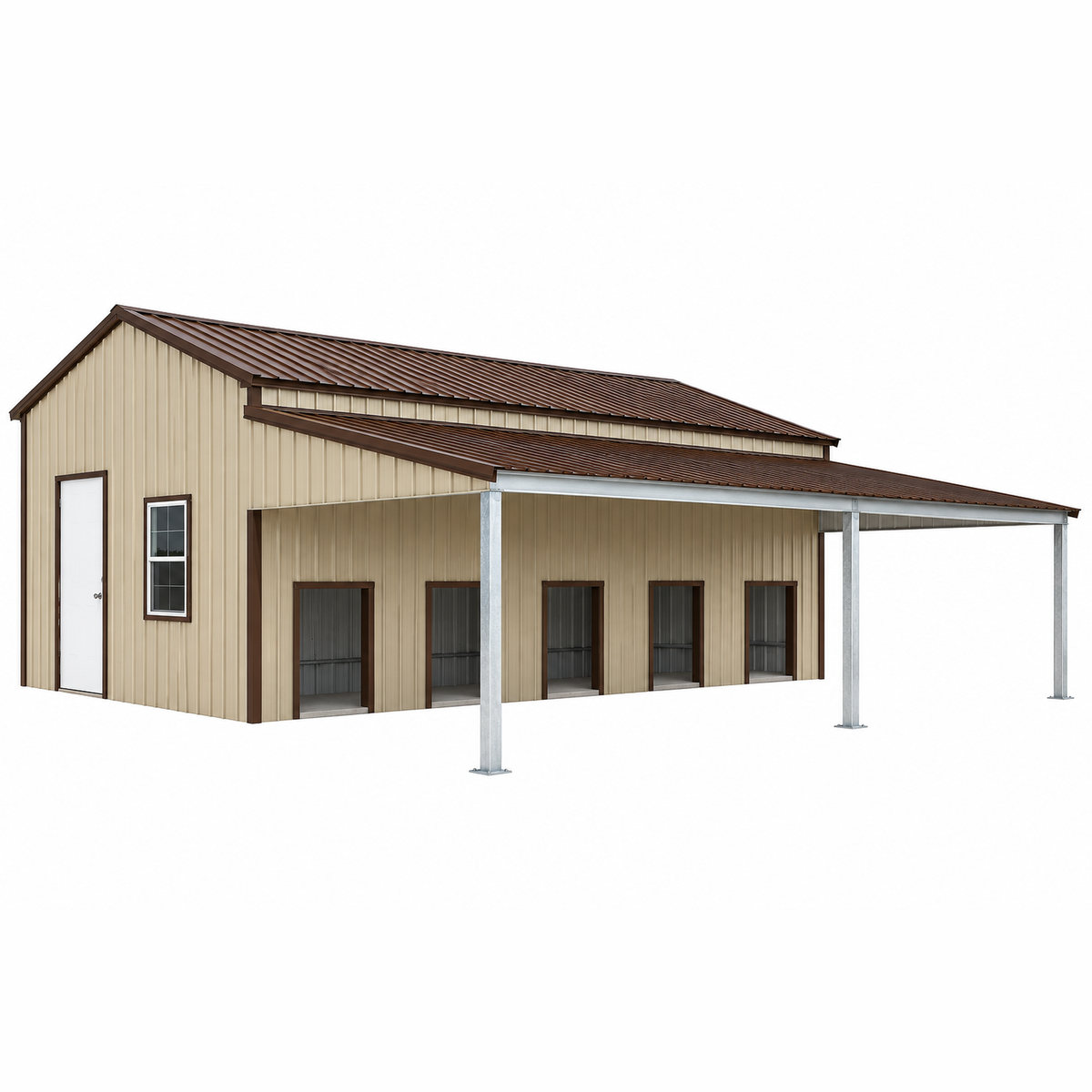 Ready Built Steel 25x30x8 TEXAS ONLY Dog Kennel