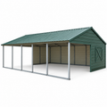 20' x 25' x 7' Vertical Roof Animal Shelter Barn