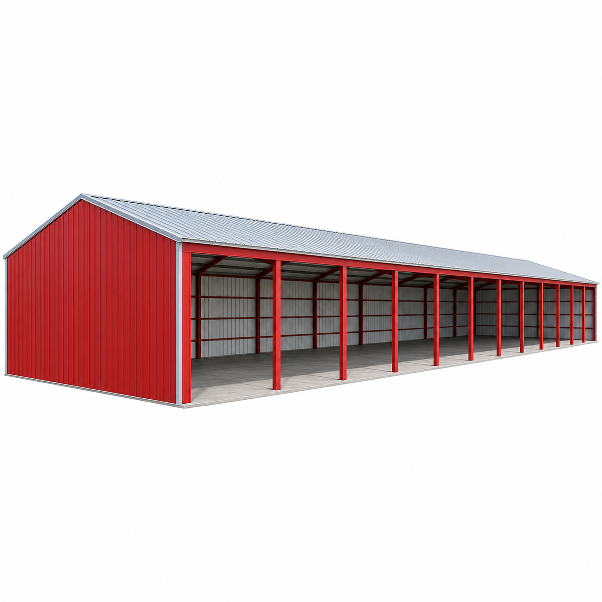 40' x 195' x 15' Boat/R.V. Storage Open Front