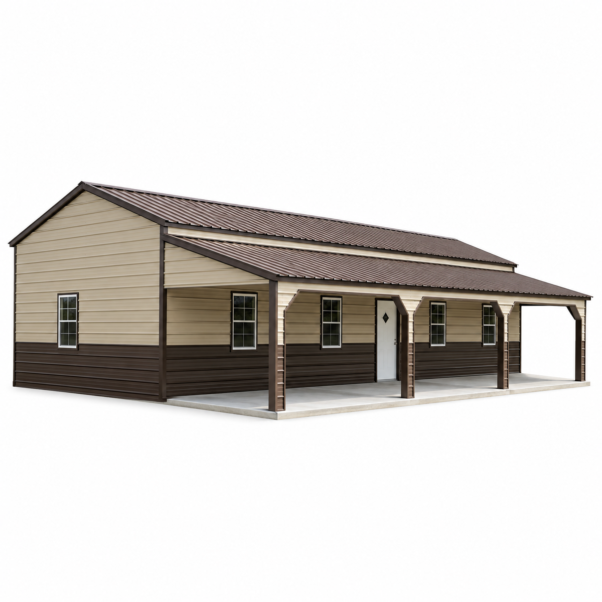 24' x 50' x 10' Barndominium Shell