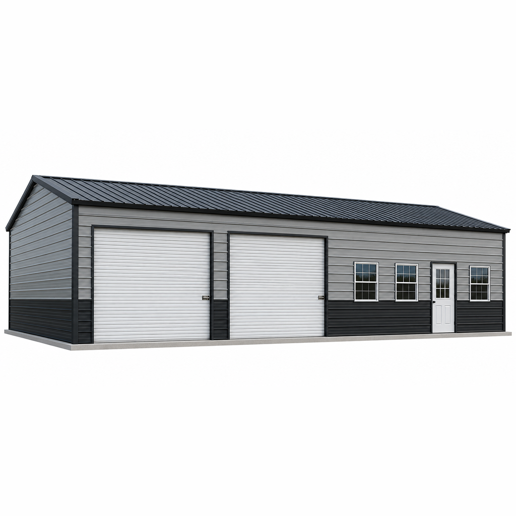 24'x50'x12' Combo Residence Workshop Two Car Garage