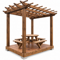 2025 Tex Shed 8' x 8' x 9.5' Decked Pergola