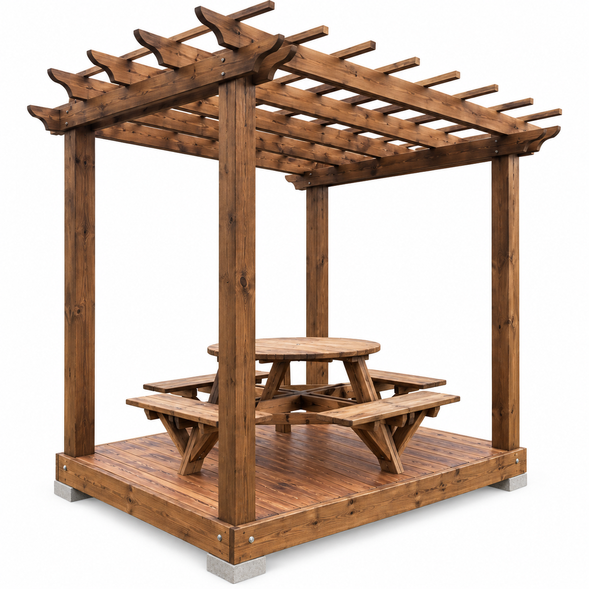 2025 Tex Shed 8' x 8' x 9.5' Decked Pergola