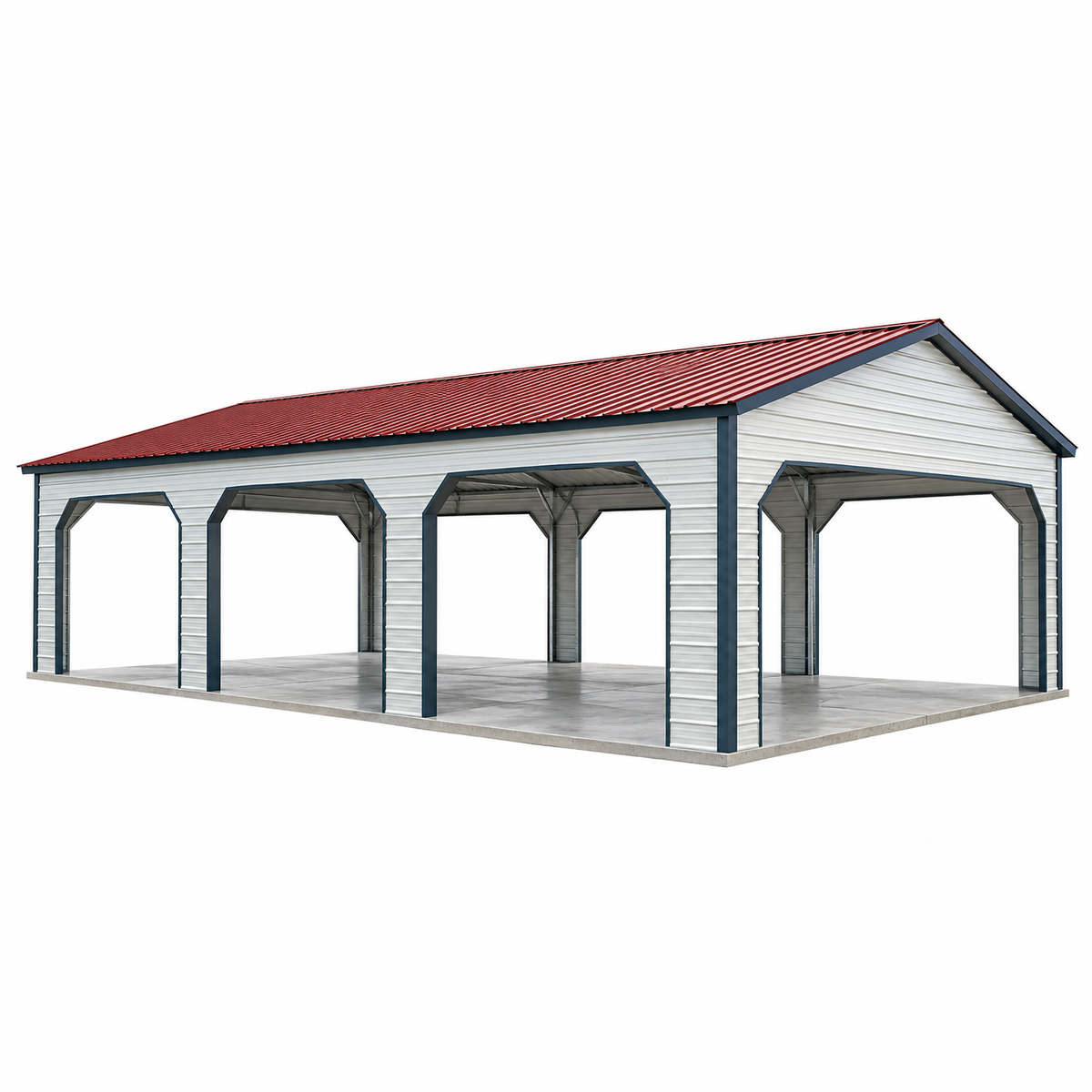 20' x 35' x 8' Pavilion Style Cover Carport