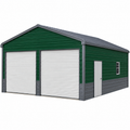 24 'x 25' x 9' Regular Roof Style Two Car Garage