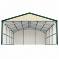 20' x 20' x 7' Two Car Snow Load 60psf Carport, 3-Sides Closed Garage/Carport