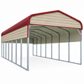 18' x 35' x 12' Regular Roof RV Cover - Gabled Ends