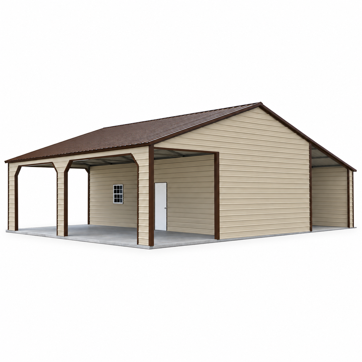 42'x30'x12'/9' Shop with dual lean tos