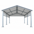 Ready Built Steel TEXAS ONLY - 14' x 30' x 10' Steel Post-Frame Boat RV Cover Carport