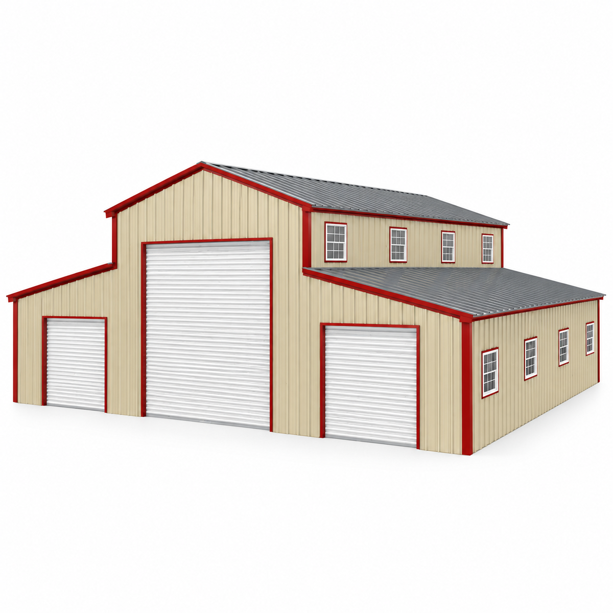 42' x 35' x 14'/8' Step Down Barn