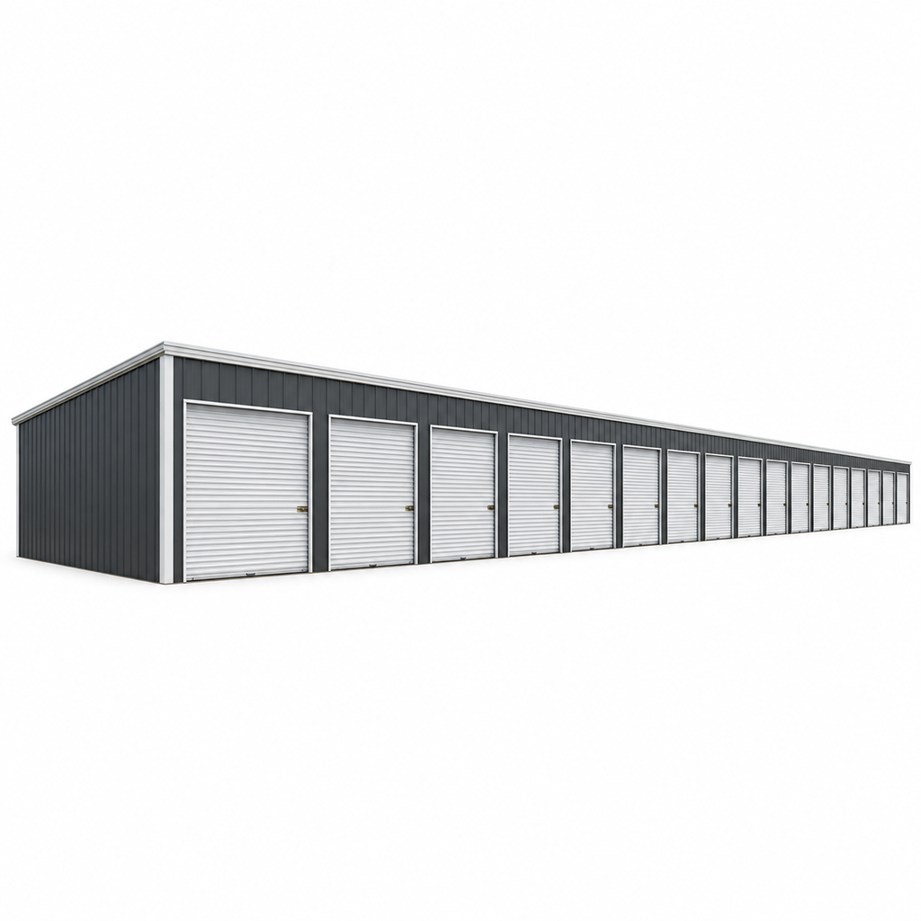 35' x 192' x 12'/9' Sixteen (16) Unit Storage