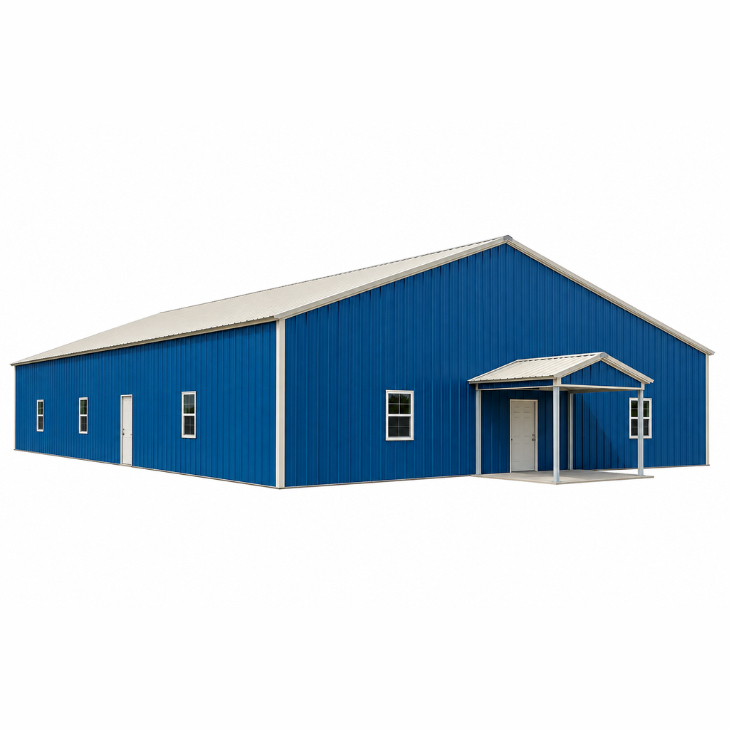 60' x 100' x 12' Insulated Church Building Shell