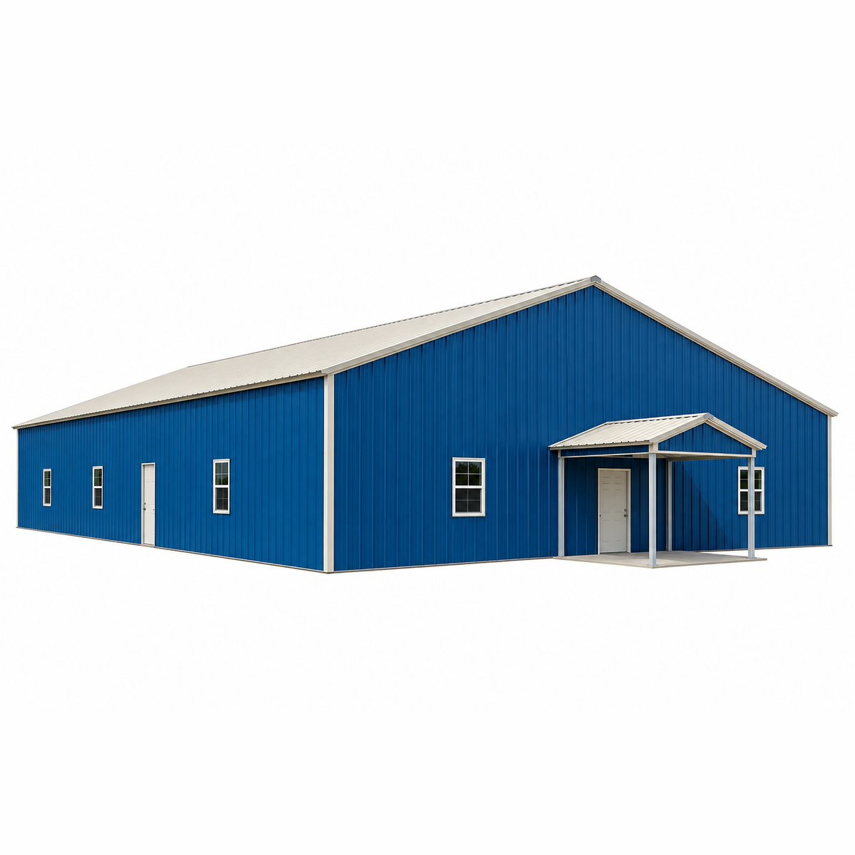 60' x 100' x 12' Insulated Church Building Shell