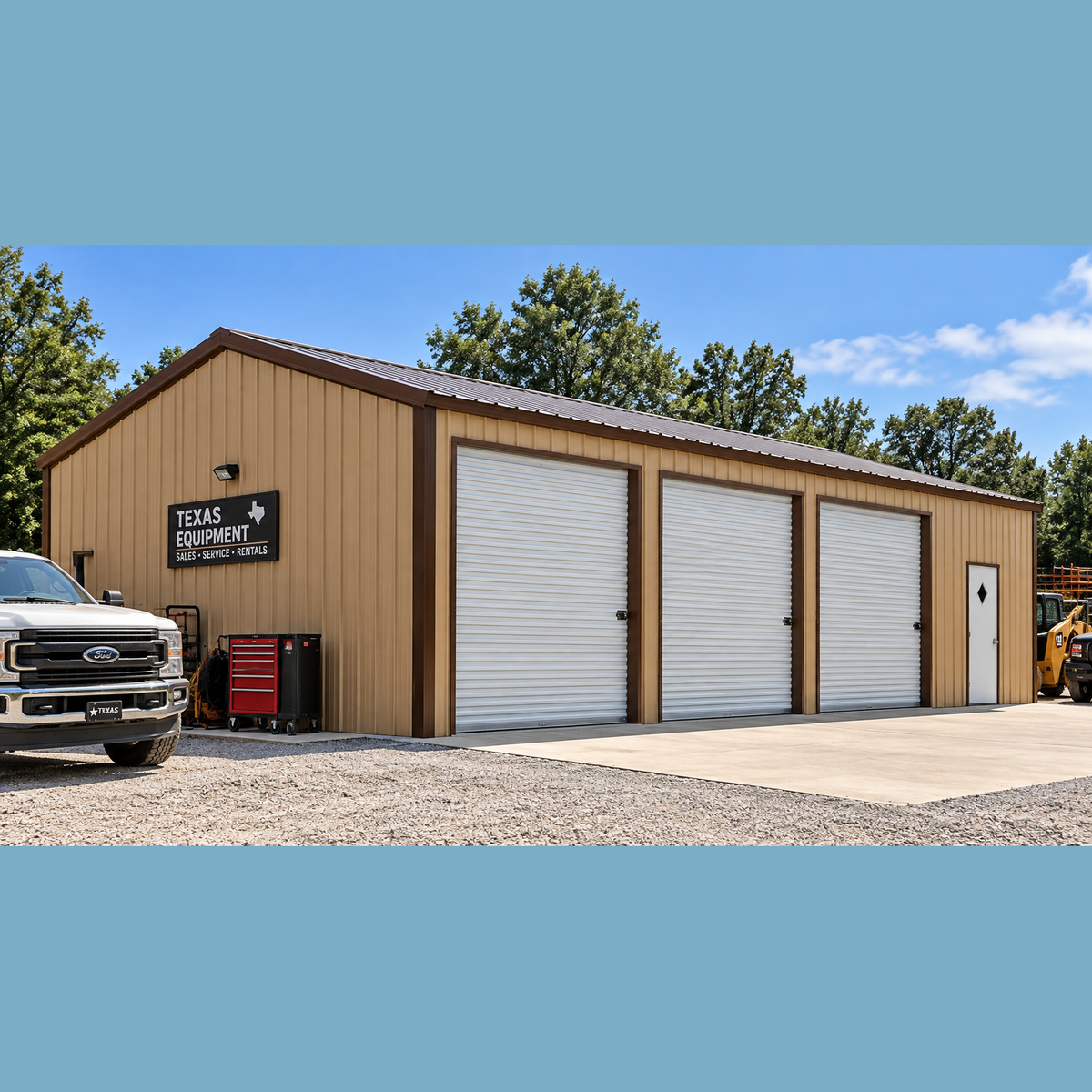 24'x40'x9' Three Car Garage Workshop
