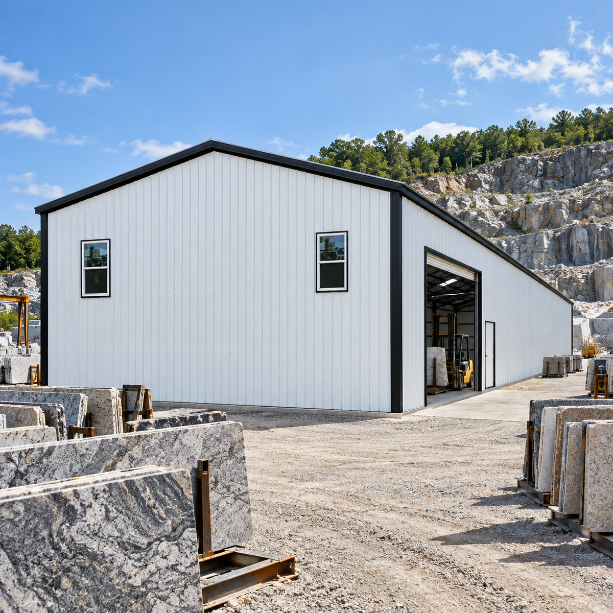 50' x 100' x 12' Standard Metal Building