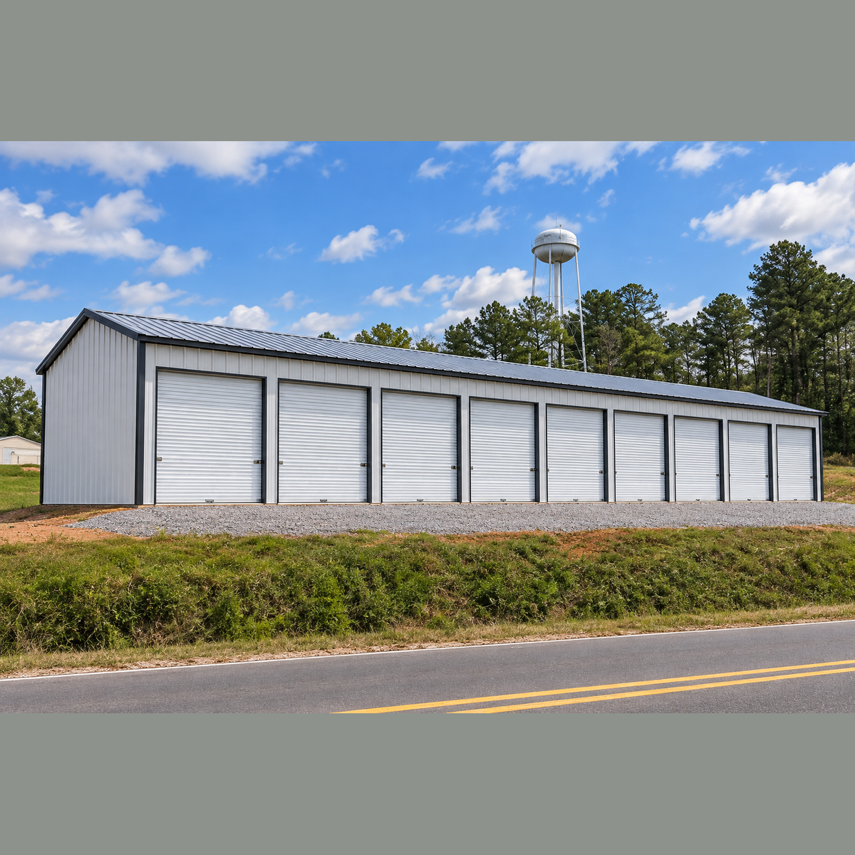 2025 American Steel Structures 18' x 90' x 9' Nine Unit Storage