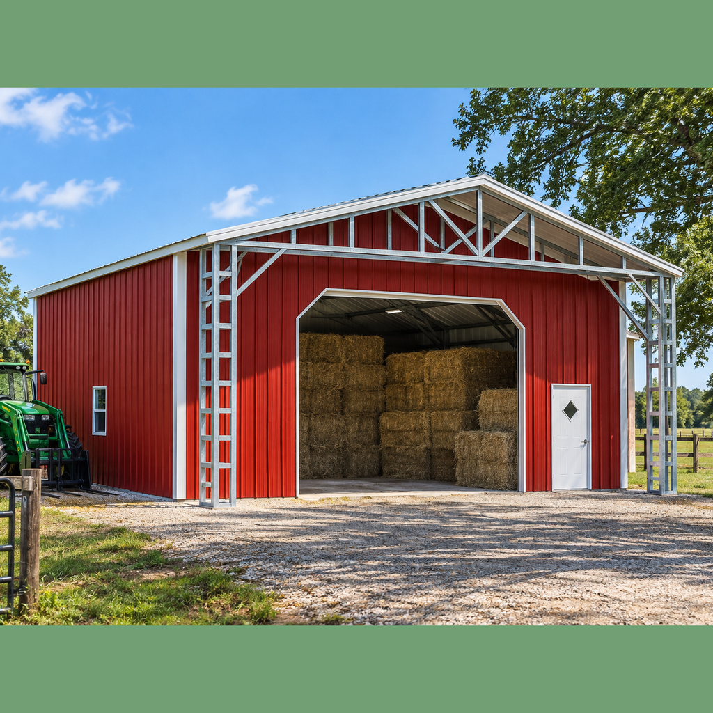 32 x 35 x 14 Agriculture Barn Metal Building