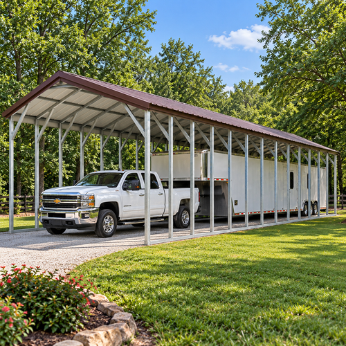 18' x 70' x 10' Truck & Trailer or RV Cover Carport
