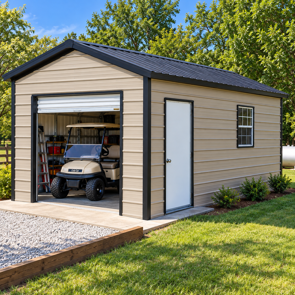 10' x 15' x 8' Garage Shed Storage Building