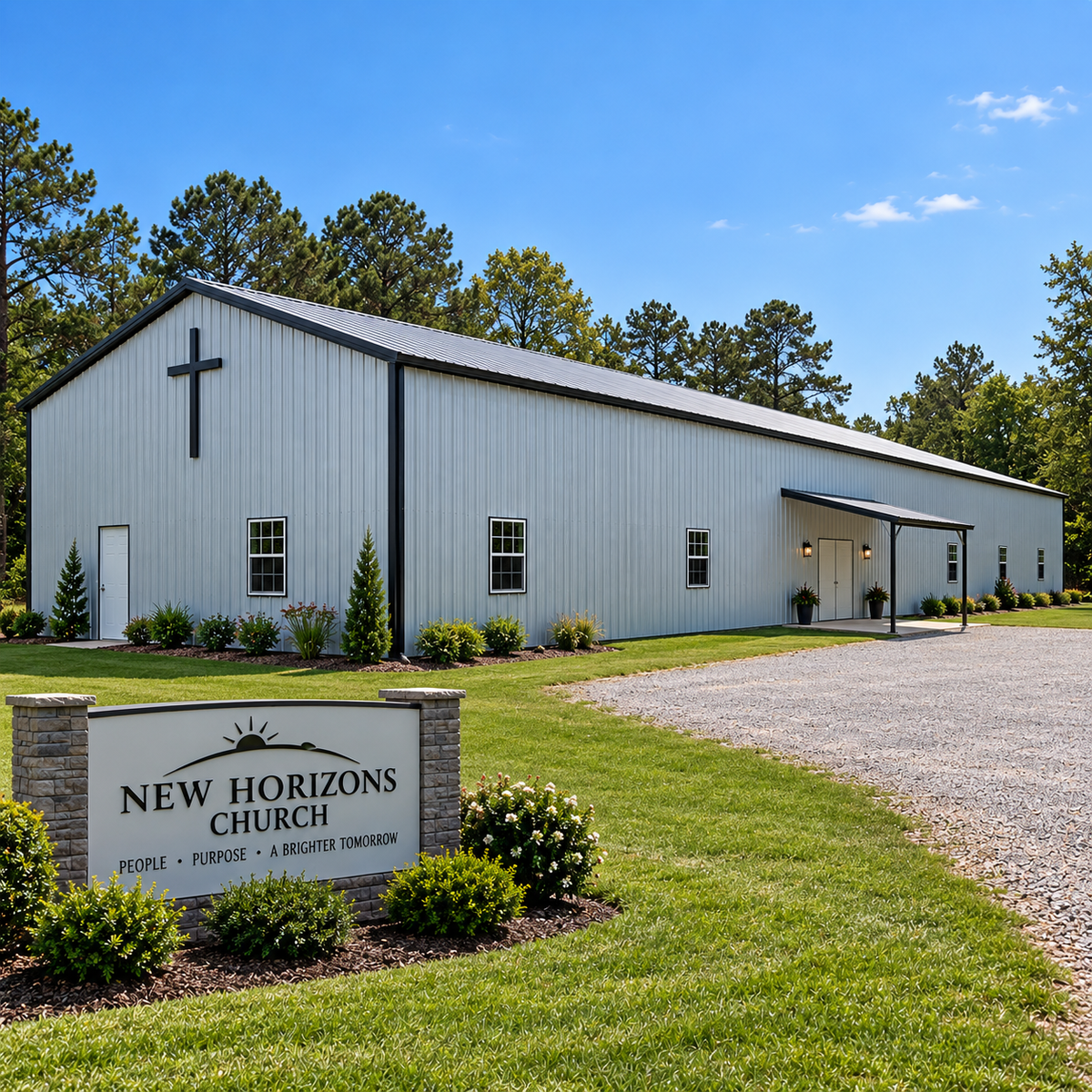 50' x 100' x 12' Church Building or Warehouse