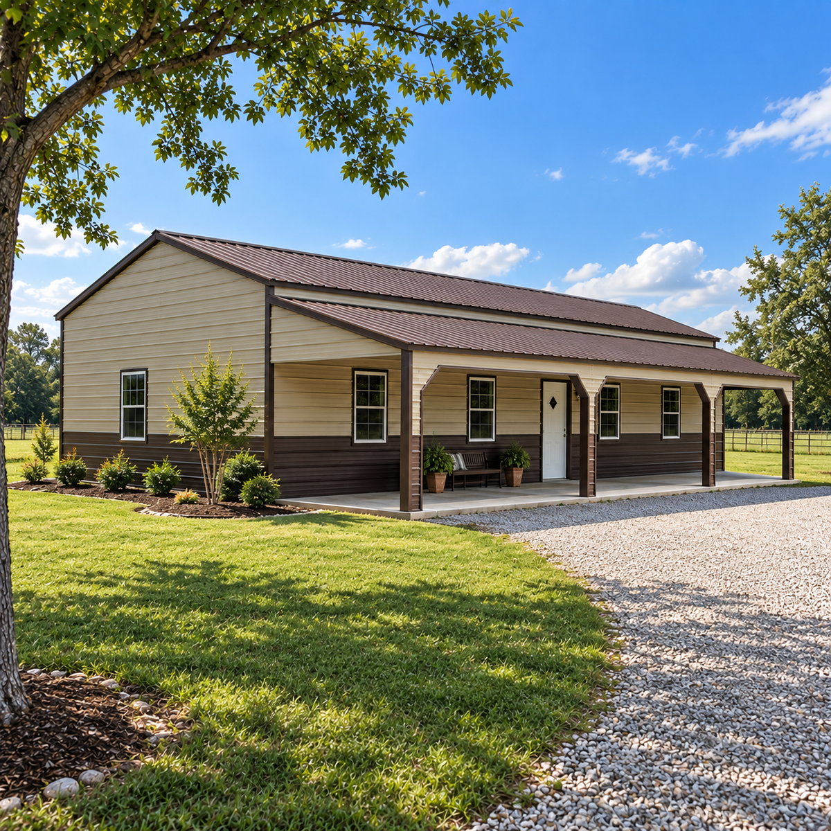 24' x 50' x 10' Barndominium Shell