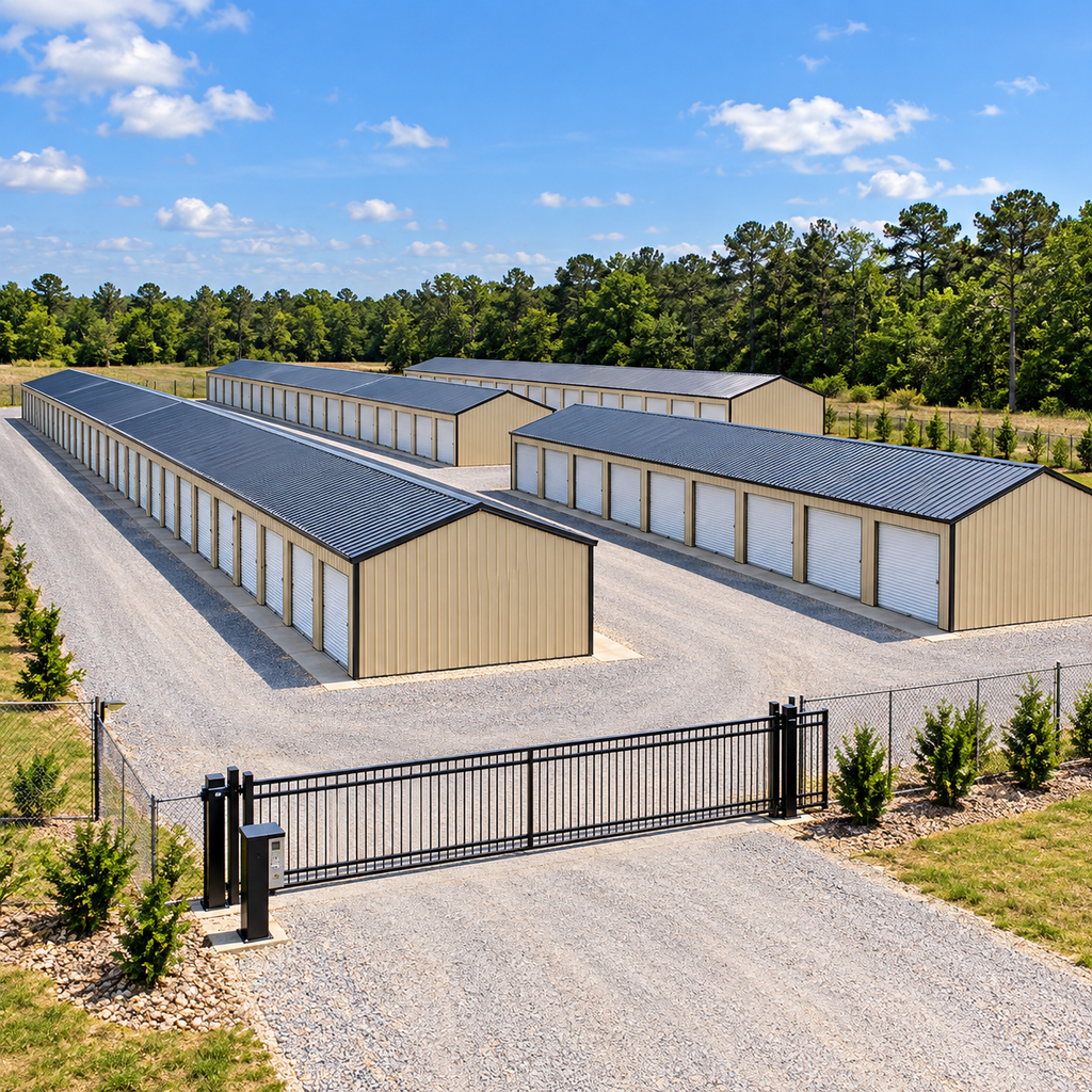 30' x 200' x 9' Forty-Unit 10x15 Self-Storage Complex