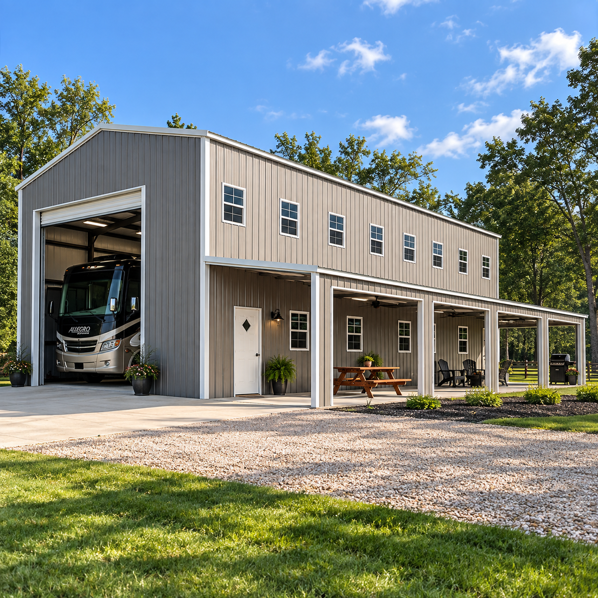 30' x 60' x 20' RV Garage Barn