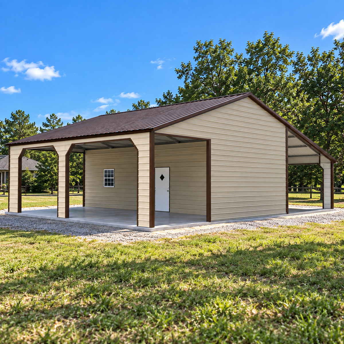 42'x30'x12'/9' Shop with dual lean tos