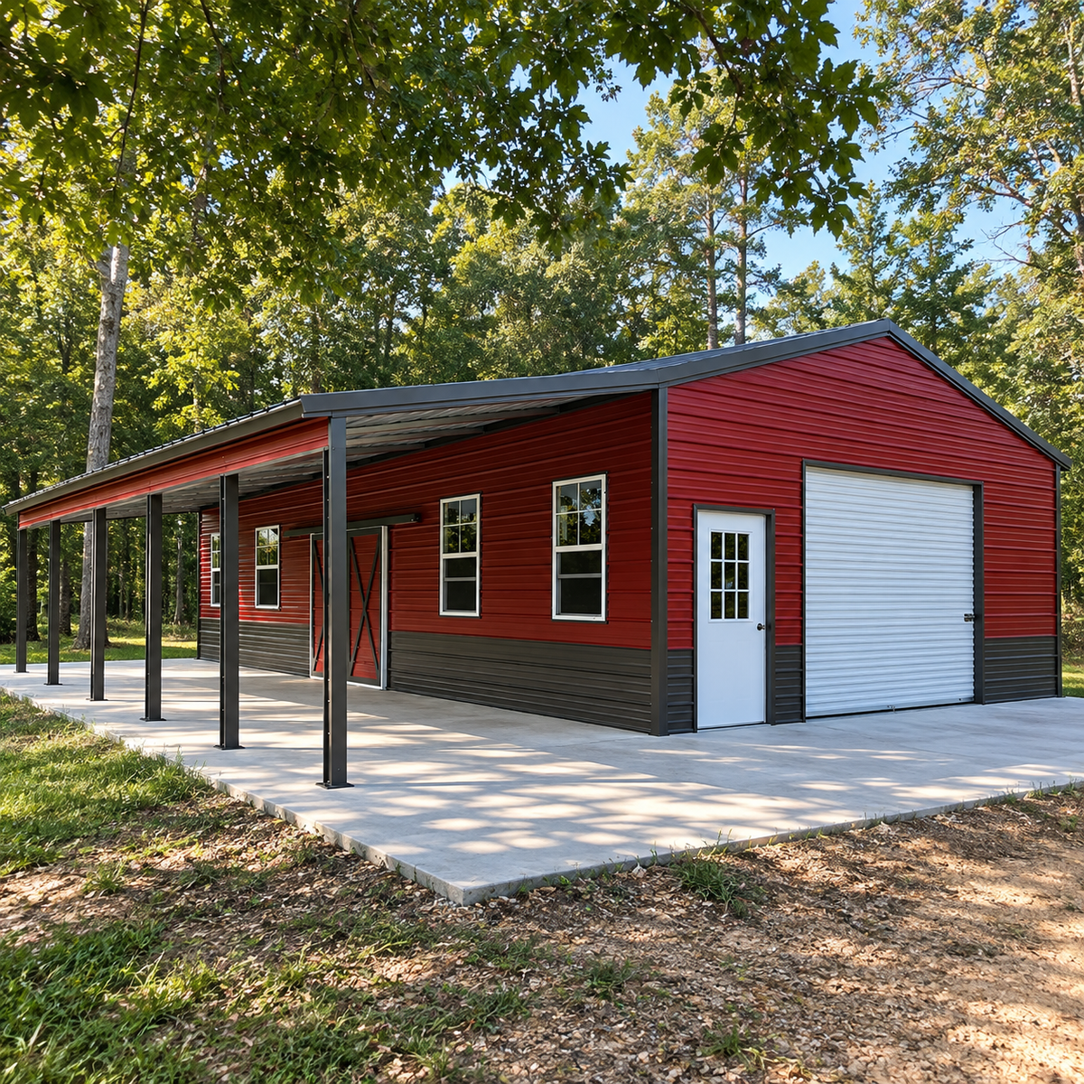 36' x 45' x 10' Workshop Barndo Cabin Shell