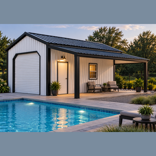 12' x  20' x  9' Pool House
