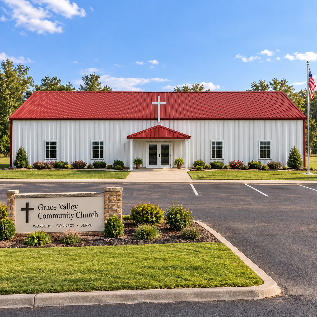 50' x 100' x 12' Church Building 5000'