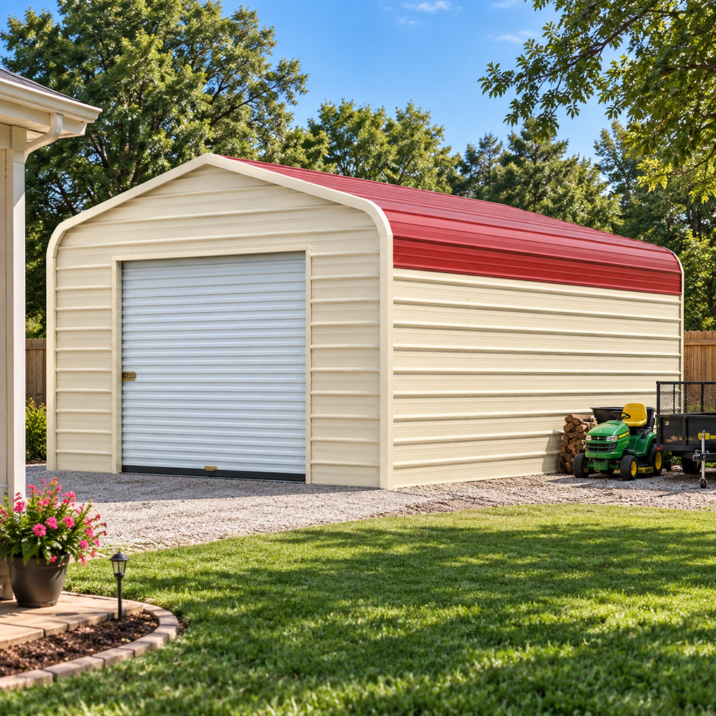 18' x 20' x 8' Regular Roof Garage Workshop