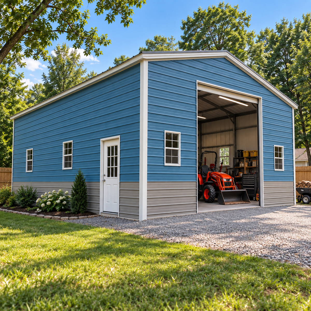 24' x 30' x 10' Workshop Garage