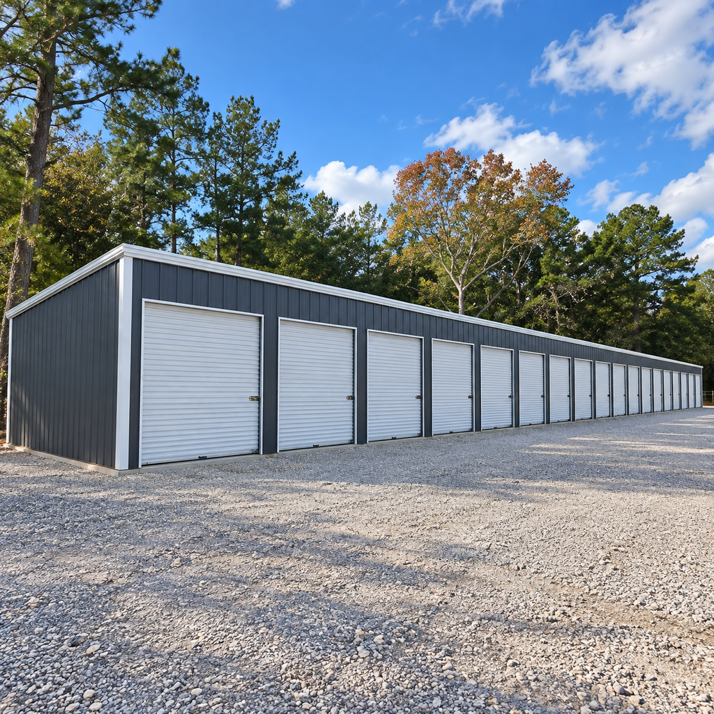 35' x 192' x 12'/9' Sixteen (16) Unit Storage