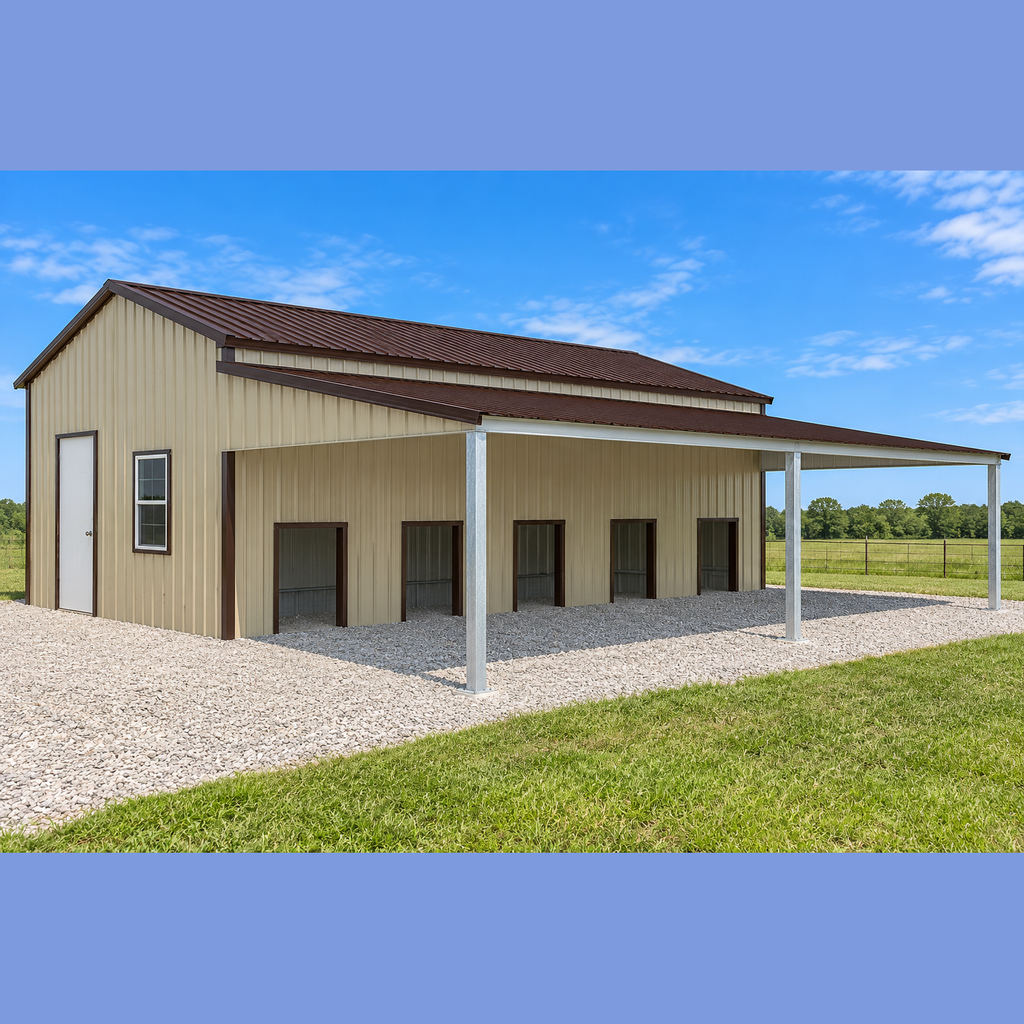 Ready Built Steel 25x30x8 TEXAS ONLY Dog Kennel