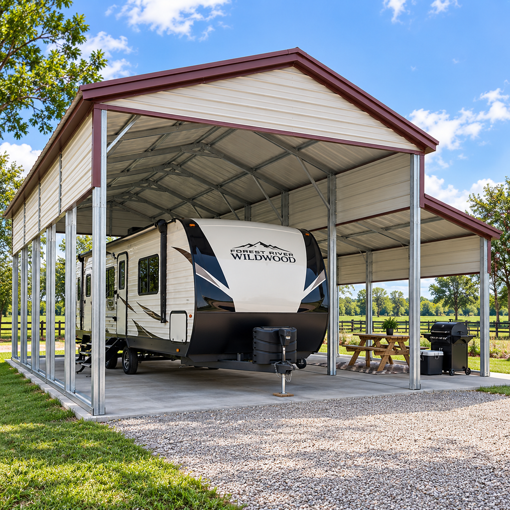 18'x30'x10' Double Leg RV or Truck Carport