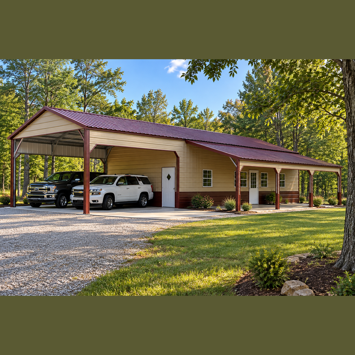 44' x 60' x 11'/8' Barndominium Shell
